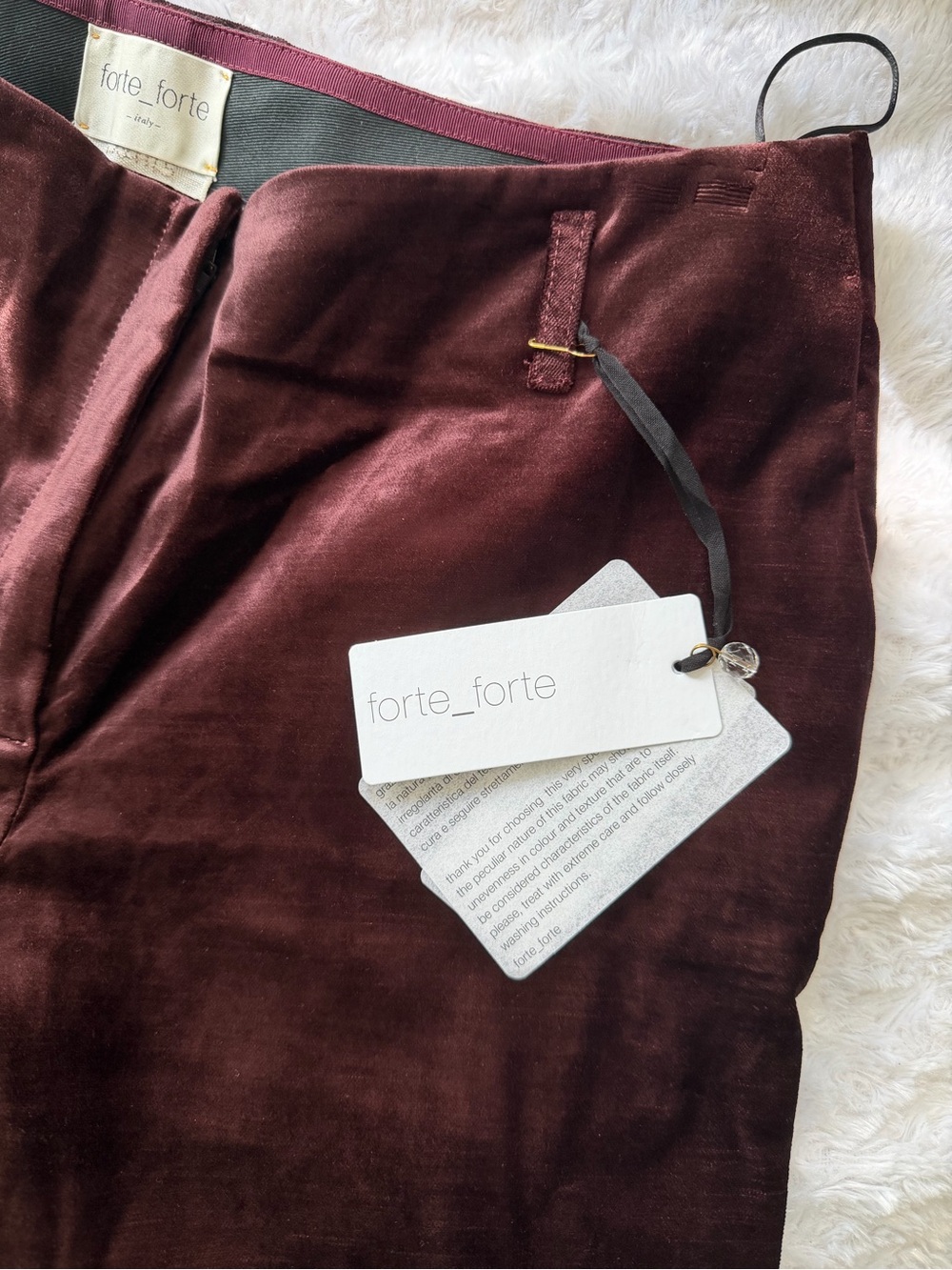 New Velvet Pants in Dark Chocolate Brown - Picture 4 of 5
